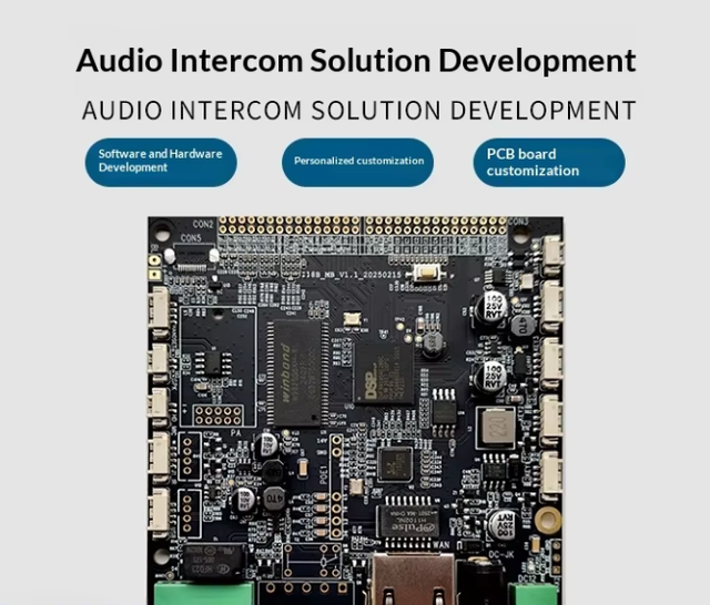 Audio Video Intercom Solution Development SIP2.0 Standard Protocol Two-Way Voice Support One-Click Broadcast IP Access Control