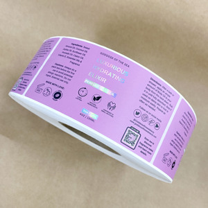 Tùy chỉnh dính Nhãn dán nhãn CuộN Vinyl lá vàng cán logo in Mỹ phẩm nhãn - Product Image 3