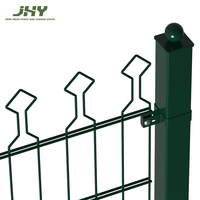 Panneaux de clôture décoratifs à double fil de 1162mm enduits de poudre verte de haute qualité