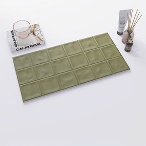 Chất lượng cao Bắc Âu 300x600 mét màu xanh lá cây 3D lõm lồi tường gạch cho phòng tắm và nhà vệ sinh thiết kế - Product Image 2