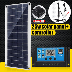 HSH 25W Flexible <b>Solar</b> <b>Panel</b> With Controller <b>Portable</b> Charger For Outdoor Use - Product Image 1