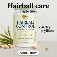 Complément Naturel Anti-Boules de Poils pour Chats – Comprimés à l'Herbe d'Orge pour Toutes Races – Soin Quotidien Facile à Administer – Lot de 100 Comprimés – Vrac – OEM