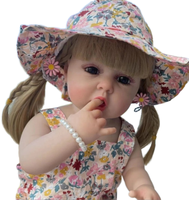 Poupées Reborn R&B Jouet Peint Fini Réaliste Tout-petit Toucher Réel Nouveau-né Reborn Poupée Cadeaux pour Filles