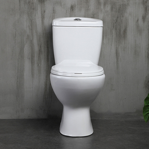 Aquacubic Classic <span class=keywords><strong>Toilette</strong></span> 2 pièces allongée universelle en céramique blanche (siège inclus) - Product Image 2