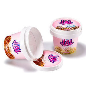 Contenants de crème glacée 125ml avec petite cuillère sous le couvercle - Product Image 6