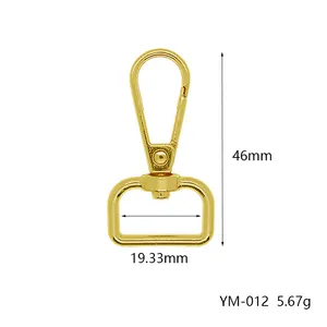 Tanai Zink Legering Diy Band Metalen Draaibare Karabijnhaak Veergesp Hardware Sleutelhanger Ophangtas Accessoires Metalen Karabijnhaak