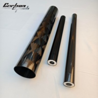 Tube en fibre de carbone 3K enroulé, longueur découpable de 1 m, ultra-résistant et ultra-léger, plusieurs diamètres extérieurs pour le modelage DIY