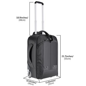 Valise à roulettes pour appareil photo <span class=keywords><strong>DSLR</strong></span> Neweer 2-en-1 avec poignée télescopique antichoc et séparateurs - Product Image 2