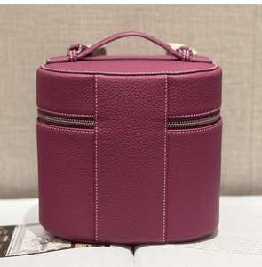 Bolso de Almacenamiento Multifuncional de Cuero Genuino de Primera Capa, Hecho a Mano con Hilo, para Maquillaje y Viajes, de Alta Gama, con Correa Cruzada y de Hombro - Product Image 2