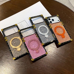 Nueva Funda Magnética Brillante de TPU con Soporte para iPhone 17 Air 16 Pro Max, Cubierta Trasera Electrochapada con Base Cuadrada - Product Image 2