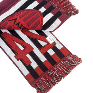 Bufandas de Apoyo al Fútbol al por Mayor, Bufandas Personalizadas con Logotipo para Fanáticos <span class=keywords><strong>del</strong></span> Fútbol <span class=keywords><strong>Mundial</strong></span>, Bufandas Tejidas con Flecos para Fanáticos - Product Image 3