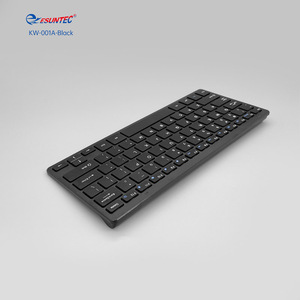 Tastiera Wireless 2.4G Sottile <span class=keywords><strong>Portatile</strong></span> di Ultima Generazione con <span class=keywords><strong>Tasti</strong></span> a Cioccolato e Interruttore ON/OFF per <span class=keywords><strong>PC</strong></span>, Computer <span class=keywords><strong>Portatile</strong></span>, Modello KW-001A - Product Image 3