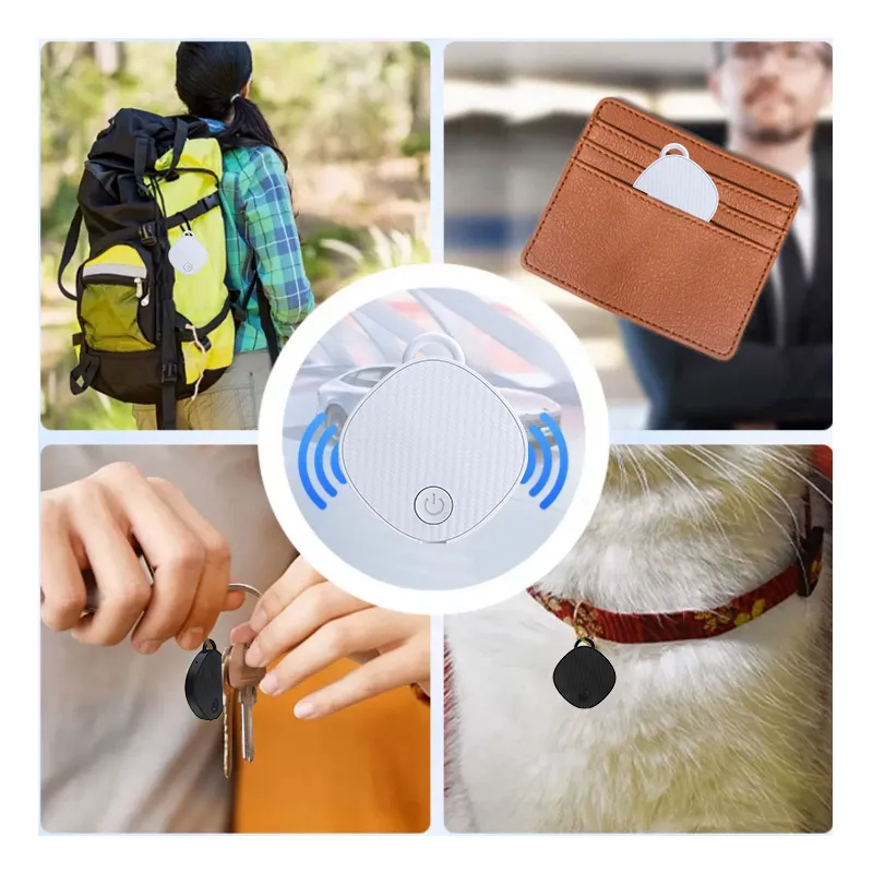 Traqueur GPS d'étiquette intelligente longue Distance pour Air Tag Key Finder Pet Wallet Bike Anti-lost Alarm Mini Locator Fonctionne avec iOS Find My