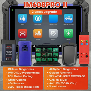 Programmateur de clés complet IM608 II MaxiIM 608, scanner OBD2, outil de diagnostic automobile, programmation de clés IMMO, analyseur de diagnostic moteur - Product Image 1