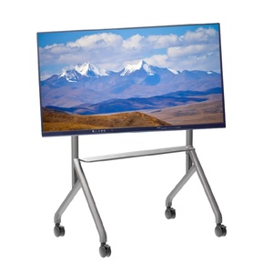 <span class=keywords><strong>Soporte</strong></span> Móvil para Pizarra Interactiva, <span class=keywords><strong>Soporte</strong></span> Móvil para Monitor de <span class=keywords><strong>TV</strong></span> de 42 a 75 Pulgadas, Capacidad de Carga Máxima de 60 kg, con Ruedas, Fácil de Mover - Product Image 3