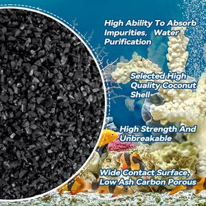 JUESHUI Granulés de charbon actif de haute qualité pour la filtration des piscines et des aquariums 3 sacs en nylon - Product Image 4