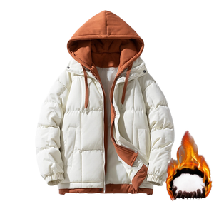 Manteau épais décontracté imperméable en polyester enduit pour homme – Prix de gros personnalisé, liquidation de stock, chaud et chauffant, fermeture éclair, idéal pour la randonnée - Product Image 1