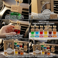 Diffuseur de parfum pour voiture, flacon vide pour grille d'aération, flacon vide pour parfum de voiture, clip de fixation pour grille d'aération