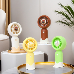 Portable Handheld Rechargeable Fan With 3 Speeds <b>Battery</b> <b>Operated</b> Desk Fan For Outdoor Indoor Use - Product Image 1