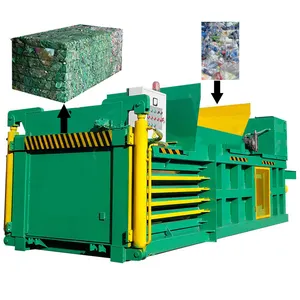 High Pressure Waste Plastic Cardboard Paper Boxes Small Scrap Hydraulic Baling Baler Machine