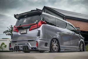 Para <span class=keywords><strong>Toyota</strong></span> Alphard Kit de cuerpo de fibra de carbono Alphard Actualizaciones ROWON Estilo Parachoques delantero Parachoques trasero Spoiler Difusor Kit de cuerpo - Product Image 4