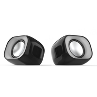 Altoparlanti per PC Gaming DHS-2111, 2.0 Canali con Subwoofer USB 2.0 Cablato, Woofer da 2.5" 5-10W per Laptop, 2 Altoparlanti