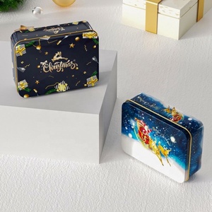 Hot Sale Metal Rectangular Tin <b>Box</b> for Playing Card Packing Luxury Elk Tin Storage <b>Box</b> Food Grade Tin Cans for Gift - Product Image 6