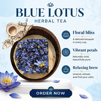 Harga Pabrik Grosir Teh Herbal Bunga Teratai Biru Sehat dan Menenangkan Nymphaea Caerulea Kering dalam Kotak Daun Teh Lepas
