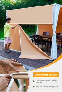 Nuova <span class=keywords><strong>vela</strong></span> parasole <span class=keywords><strong>da</strong></span> esterno semplice Pergola giardino cortile cortile parasole tenda in alluminio con tenda stile quattro stagioni - Product Image 6