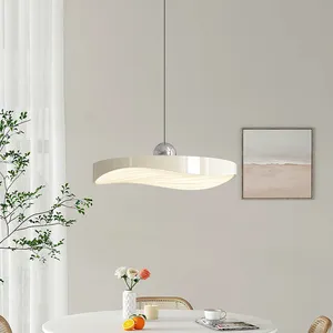 LED Modern Eye Protection Restaurant Pendant Light New Acrylic Circular Pendant Light Nordic Bedroom Simple Pendant Light