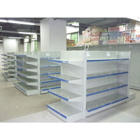 Étagères de Supermarché en Métal Heda de Guangzhou, Rayonnages Gondoles Lozier pour Magasins de Détail
