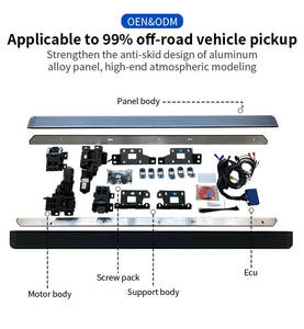 Estribos Laterales Eléctricos Personalizados con Barra <span class=keywords><strong>de</strong></span> Protección, 4 <span class=keywords><strong>Puertas</strong></span>, Seis Soportes, para Jeep Wrangler <span class=keywords><strong>Rubicon</strong></span> JL - Product Image 3