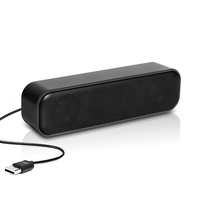 Altavoz USB para ordenador, Mini altavoz de barra de sonido alimentado por USB, altavoz estéreo para ordenador portátil, PC de escritorio, dormitorio y oficina