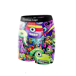 <span class=keywords><strong>Boxer</strong></span> da <span class=keywords><strong>Uomo</strong></span> Sexy Stampati con Logo Personalizzato, 92% Viscosa Traspirante, Taglie da <span class=keywords><strong>XL</strong></span> a 4XL, Vita Media con Logo - Product Image 2