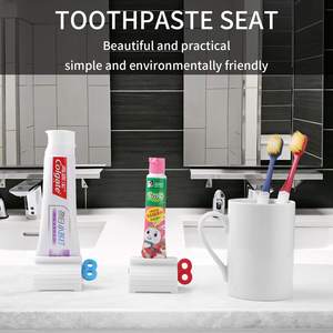 Exprimidor de Pasta de Dientes de Plástico, Dispensador de Pasta de Dientes de Pared con Soporte para Cepillo de Dientes, Suministros para Niños y Adultos, Baño R2166 - Product Image 5