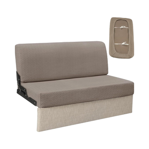 قطعتان مسند ظهر عصري قابل للتمدد وأغطية للمقاعد للأرائك والنوم والسكين الجاكنايف أغطية أريكة قماشية قابلة للغسل (90-100 *) - Product Image 1