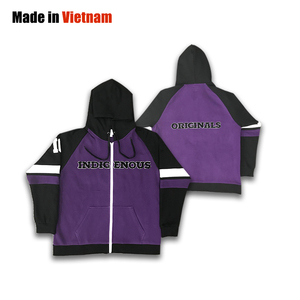 Sudaderas con cremallera personalizadas Diseño OEM Impresión Logo Nombre Streetwear Sudaderas con capucha deportivas de alta calidad - Product Image 1