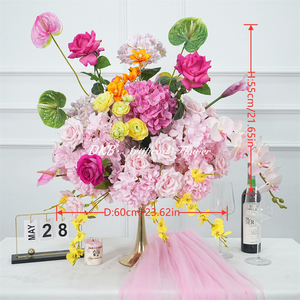 Home Decor <b>Artificial</b> <b>Flower</b> Ball Wedding Christmas Graduation silk <b>flower</b> ball for Valentine's Day Arrangements - Product Image 2