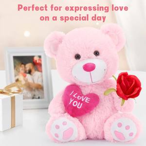 Groothandel op maat gemaakte mini roze knuffels pluche speelgoed teddybeer voor Valentijnsdag Kerstbenodigdheden cadeaus - Product Image 3