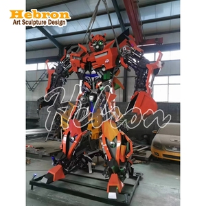 Personaje <span class=keywords><strong>de</strong></span> Película <span class=keywords><strong>de</strong></span> Marvel, Transformers, Figura <span class=keywords><strong>de</strong></span> Gran Tamaño para Decoración <span class=keywords><strong>de</strong></span> Jardín o Hogar, Artesanía Metálica Grande, Escultura <span class=keywords><strong>de</strong></span> Robot - Product Image 2