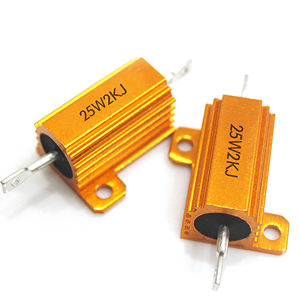 Baru RXG24 RX24 cangkang aluminium emas daya tinggi keluaran resistor arus membatasi mobil decoding 25W 50W 100W 200W - Product Image 5