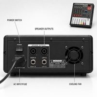 Console de mixage audio professionnelle en métal 4 canaux AOFO MX-403 avec 16 effets DSP et interface USB