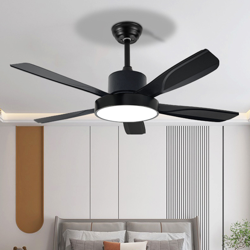 Beeman Led Dimmable Dc Réversible Moderne Ventilateur De Plafond Grand Angle Alimentation En Air 5 Lames Télécommandé Ventilateur De Plafond Lumière