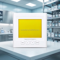 Capteur de température et d'humidité RS485 MODBUS-RTU, contrôleur de température industriel, point de rosée, IP54, résolution 0,5°C, écran LCD mural