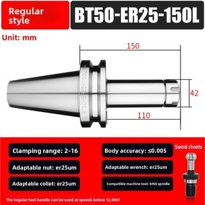 Bộ chuyển đổi BT40-ER16-100L thu thập <span class=keywords><strong>Chuck</strong></span> công cụ chủ - Product Image 5