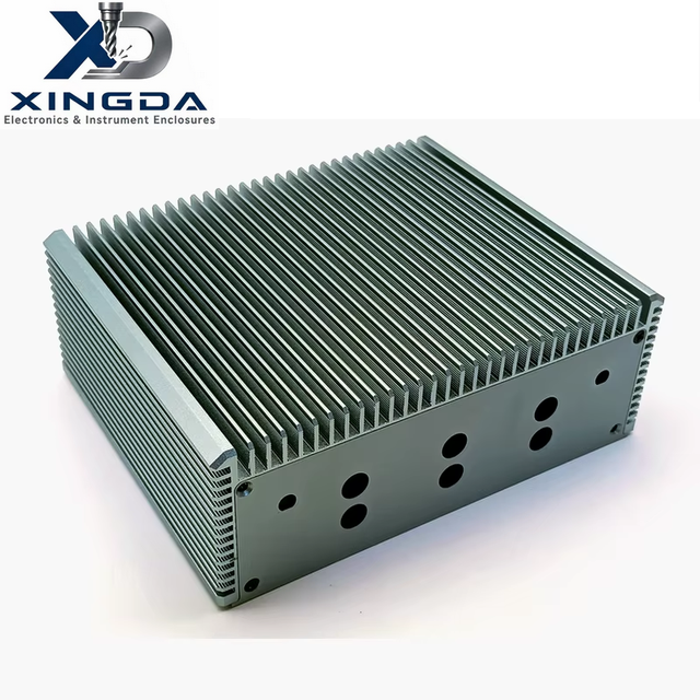 Full Tooth Aluminum Extrusion Enclosure Passive Heat Sink Metal Housing for Fanless Industrial Mini PC