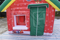 CH Maison de Noël gonflable géante de décoration extérieure drôle avec des bonhommes de neige pour l'événement