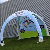 Structure gonflable portative de chapiteau d'igloo de la publicité de tente de camping de cube extérieur de partie pour des événements extérieurs