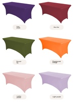 Hôtel 360 degrés couverture complète nappe mariage couverture de table en plastique pour événements banquet