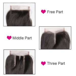 Cierre de Encaje 4x4 de Cabello Humano Brasileño 100% Liso con Cierre Frontal de Encaje, Precio de Fábrica - Product Image 3